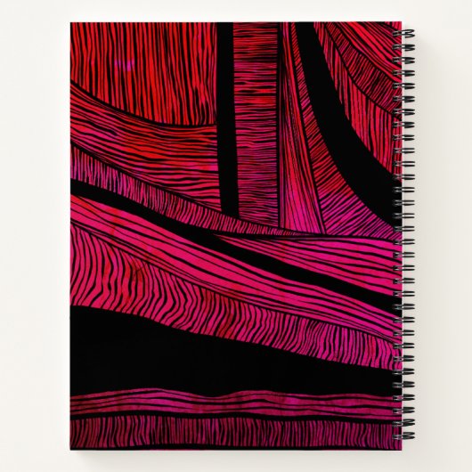 Speciaal gepersonaliseerde golfsamenvoeging — spir notitieboek (Achterkant)