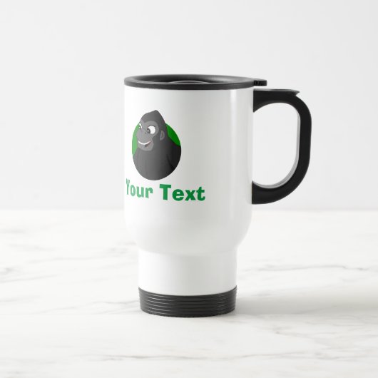 Speciaal gepersonaliseerde Gorilla Cartoon Travel  Reisbeker (Rechts)