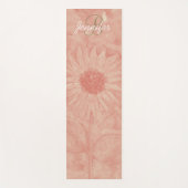 Speciaal gepersonaliseerde gouden Initiaal Koraal  Yogamat (Voorkant)