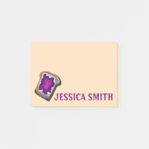 Speciaal gepersonaliseerde grape Jam Jelly Toast F Post-it® Notes