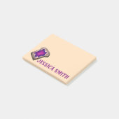 Speciaal gepersonaliseerde grape Jam Jelly Toast F Post-it® Notes (Schuin)