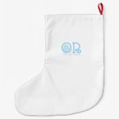 Speciaal gepersonaliseerde grappige hamster kersts grote kerstsok (Achterkant)