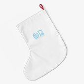 Speciaal gepersonaliseerde grappige hamster kersts grote kerstsok (Achterkant (Hangend))