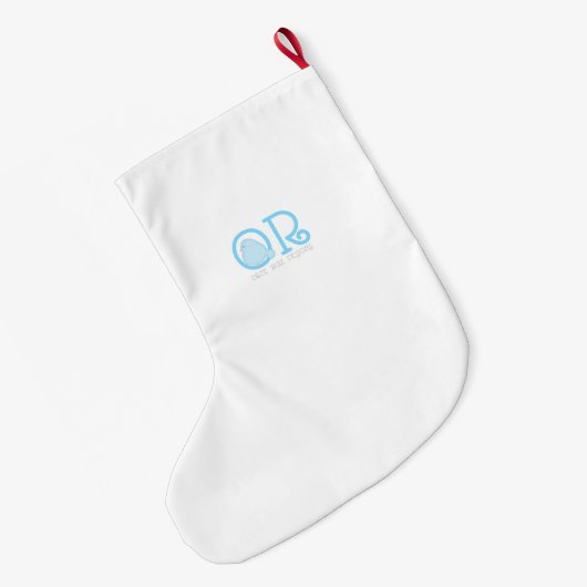 Speciaal gepersonaliseerde grappige hamster kersts grote kerstsok (Achterkant (Hangend))