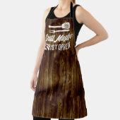 Speciaal gepersonaliseerde grill Master BBQ Rustic Schort (Insitu)