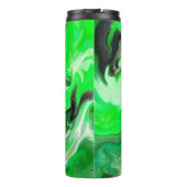 Speciaal gepersonaliseerde Groene Marmer Digital F Thermosbeker (Achterkant)