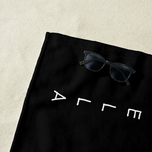 Speciaal gepersonaliseerde gymnastiek op balanssch strandlaken (In situ)