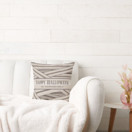 Speciaal gepersonaliseerde "Halloween Mummy Stripe Kussen