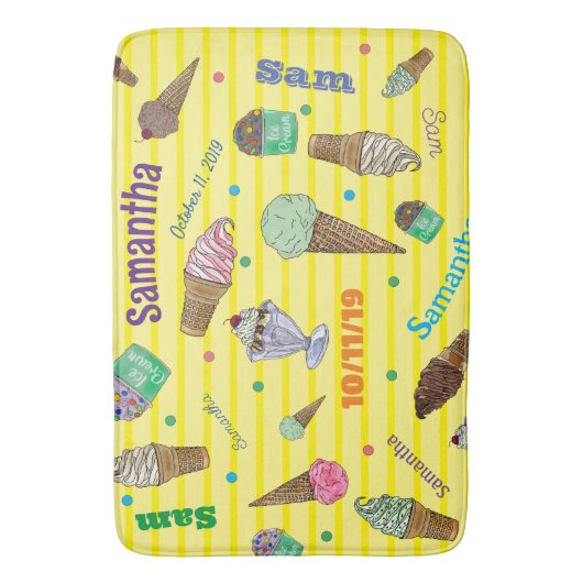 Speciaal gepersonaliseerde IJzenkroam Bath Mat (Voorkant Verticaal)