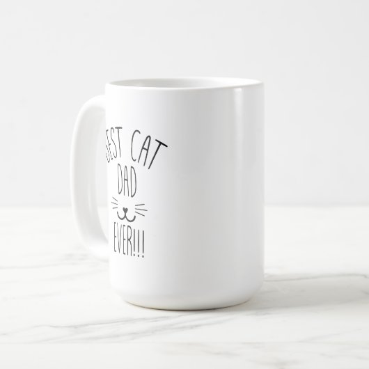 Speciaal gepersonaliseerde kat-pap-Mok, Cat Lover- Koffiemok (Voorkant links)