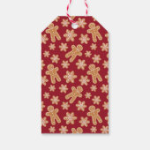 Speciaal gepersonaliseerde kerst-koekjesuitwisseli cadeaulabel (Achterkant)