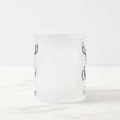 Speciaal gepersonaliseerde kerst render matglas koffiemok (Center)