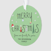 Speciaal gepersonaliseerde kerstboom van 2020 ornament (voorkant)