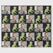 Speciaal gepersonaliseerde kerstkerst met de Dinos Cadeaupapier (Vlak)