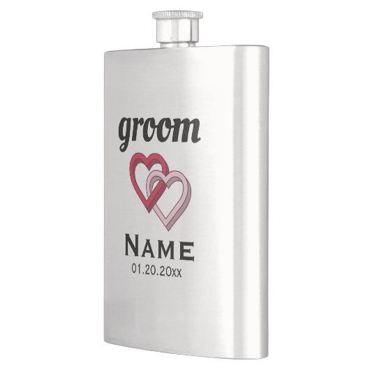 Speciaal gepersonaliseerde klassieke groomfles flacon (Links)