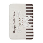 Speciaal gepersonaliseerde klassieke moderne Strip Badmat (Voorkant Verticaal)