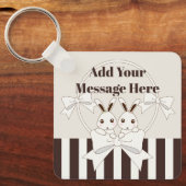 Speciaal gepersonaliseerde klassieke moderne Strip Sleutelhanger (Voorkant)