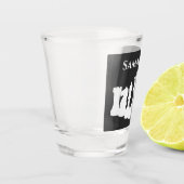 Speciaal gepersonaliseerde Klassieke schaakstukken Shot Glas (Links)