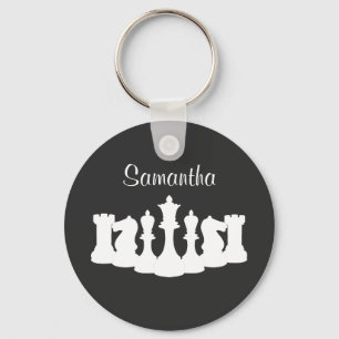 Speciaal gepersonaliseerde Klassieke schaakstukken Sleutelhanger