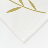 Speciaal gepersonaliseerde koffiebundel fleece deken (Hoek)