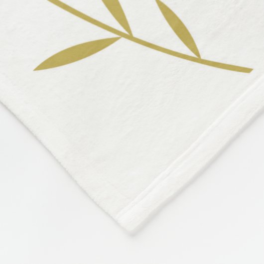 Speciaal gepersonaliseerde koffiebundel fleece deken (Hoek)