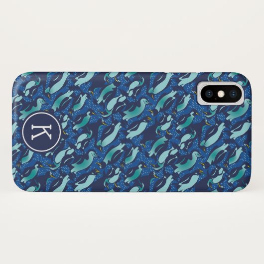 Speciaal gepersonaliseerde KOOLEST marine Blue All Case-Mate iPhone Case (Achterkant (horizontaal))