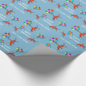 Speciaal gepersonaliseerde kreeft Lobster-ballonne Cadeaupapier (Hoek)