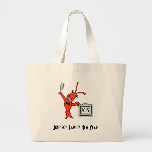 Speciaal gepersonaliseerde kreeft / Lobster nieuwj Grote Tote Bag (Voorkant)