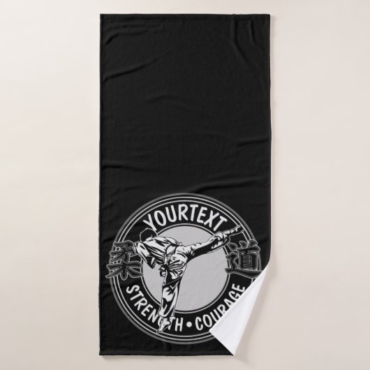 Speciaal gepersonaliseerde krijgskunst JUDO Japan  Bad Handdoek (Badhanddoek)