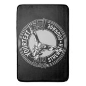 Speciaal gepersonaliseerde krijgskunst JUDO Japan Badmat (Voorkant Verticaal)