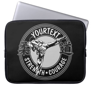 Speciaal gepersonaliseerde krijgskunst JUDO Japan Laptop Sleeve