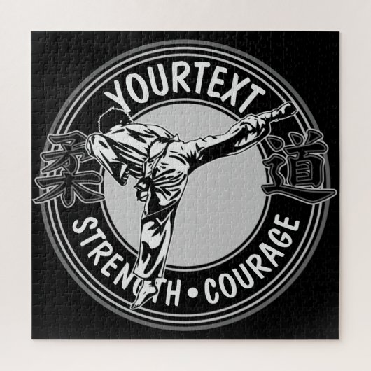 Speciaal gepersonaliseerde krijgskunst JUDO Japan  Legpuzzel (Verticaal)