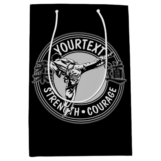 Speciaal gepersonaliseerde krijgskunst JUDO Japan  Medium Cadeauzakje (Voorkant)