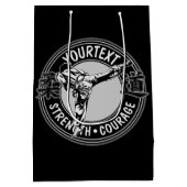 Speciaal gepersonaliseerde krijgskunst JUDO Japan  Medium Cadeauzakje (Achterkant)