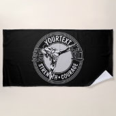 Speciaal gepersonaliseerde krijgskunst JUDO Japan  Strandlaken (Voorkant)