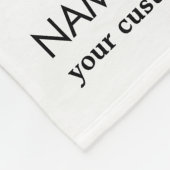 Speciaal gepersonaliseerde krijgskunst Karate Foto Fleece Deken (Hoek)