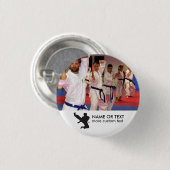Speciaal gepersonaliseerde krijgskunst Karate Foto Ronde Button 3,2 Cm (Voorkant /achterkant)