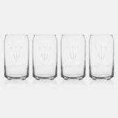 Speciaal gepersonaliseerde kunsten blikvorm glas (Achterkant)