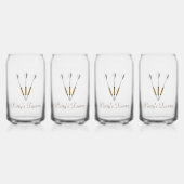 Speciaal gepersonaliseerde kunsten blikvorm glas (Voorkant)