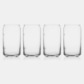 Speciaal gepersonaliseerde kunsten blikvorm glas (Links)