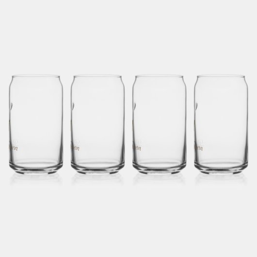 Speciaal gepersonaliseerde kunsten blikvorm glas (Links)