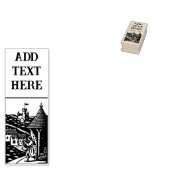 Speciaal gepersonaliseerde mainstream - Houtkunsts Rubberstempel (Gestempeld)