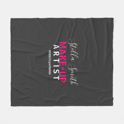Speciaal gepersonaliseerde Makeup Artist Standard Fleece Deken (Voorkant (Horizontaal))