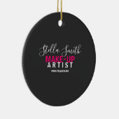 Speciaal gepersonaliseerde Makeup Artist Standard Keramisch Ornament (Rechts)
