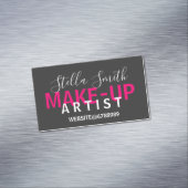 Speciaal gepersonaliseerde Makeup Artist Standard Magnetisch Visitekaartje (Voorbeeld)