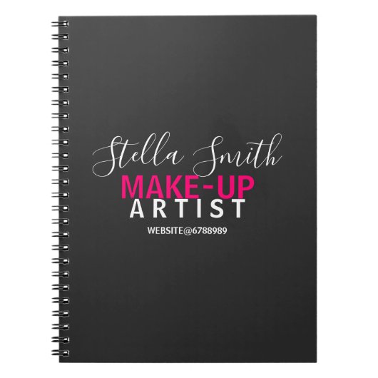 Speciaal gepersonaliseerde Makeup Artist Standard Notitieboek (Voorkant)