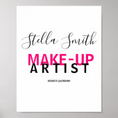 Speciaal gepersonaliseerde Makeup Artist Standard Poster (Voorkant)