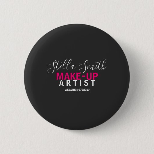 Speciaal gepersonaliseerde Makeup Artist Standard Ronde Button 5,7 Cm (Voorkant)