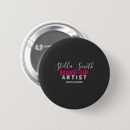 Speciaal gepersonaliseerde Makeup Artist Standard Ronde Button 5,7 Cm (Voorkant /achterkant)