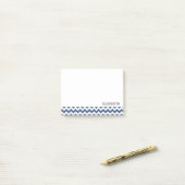 Speciaal gepersonaliseerde marinestrepes van Chevr Post-it® Notes (Op bureau)